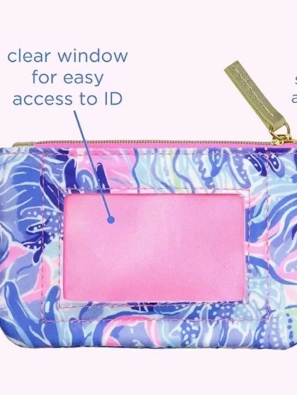 Lilly Pulitzer ID Case in the "Shade Seekers" pattern - Picture 3 of 6